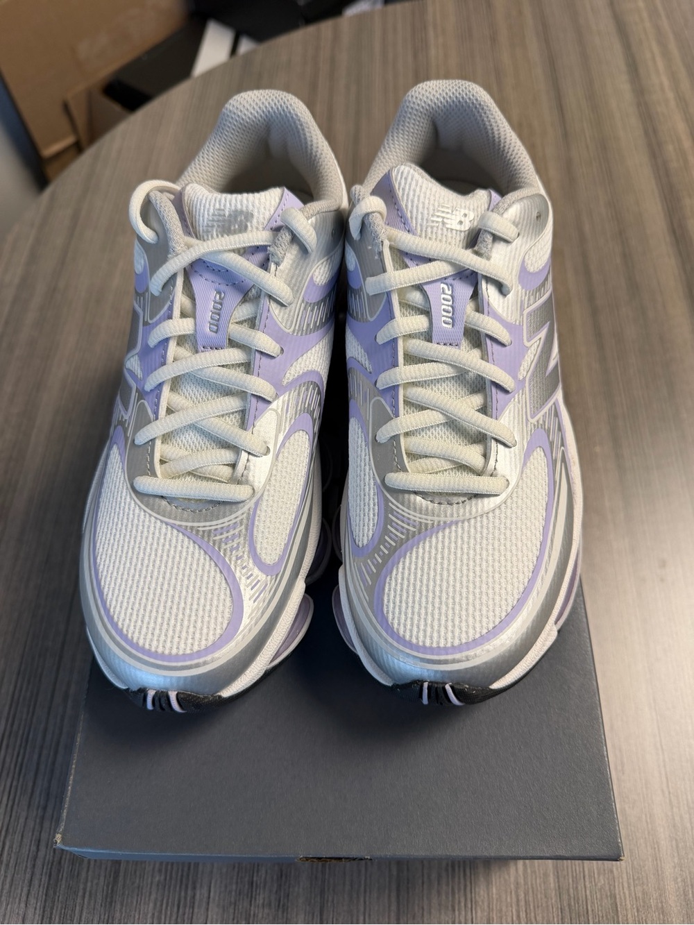 New Balance Women's Sneakers in White and Lavender